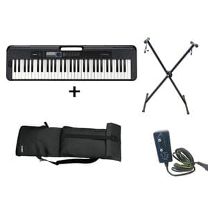 Casio CT S300 Keyboard Combo Package with Carrying Bag Stand and Adaptor